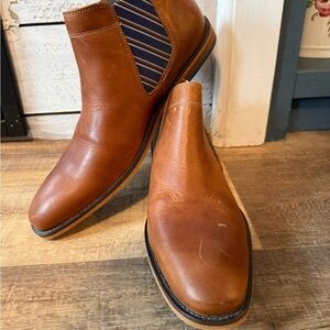 Elegant Tan Leather Slip-On Loafers